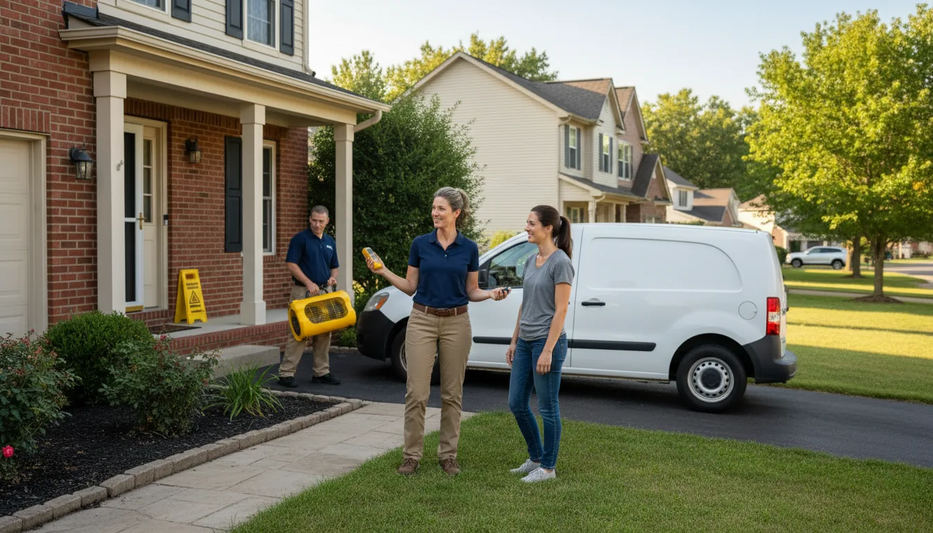 Water restoration image for Water Damage & Restoration Services in Hanceville, AL